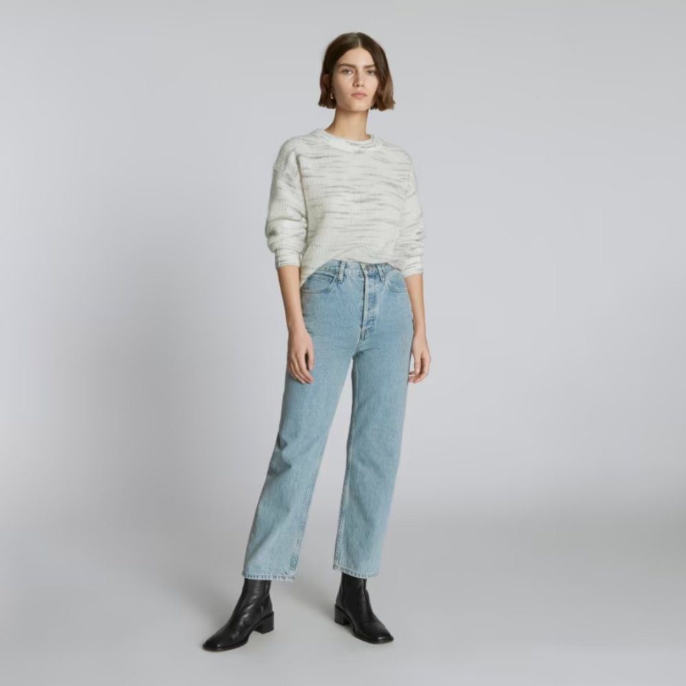 Everlane The Rigid Way-High Jean in Tide